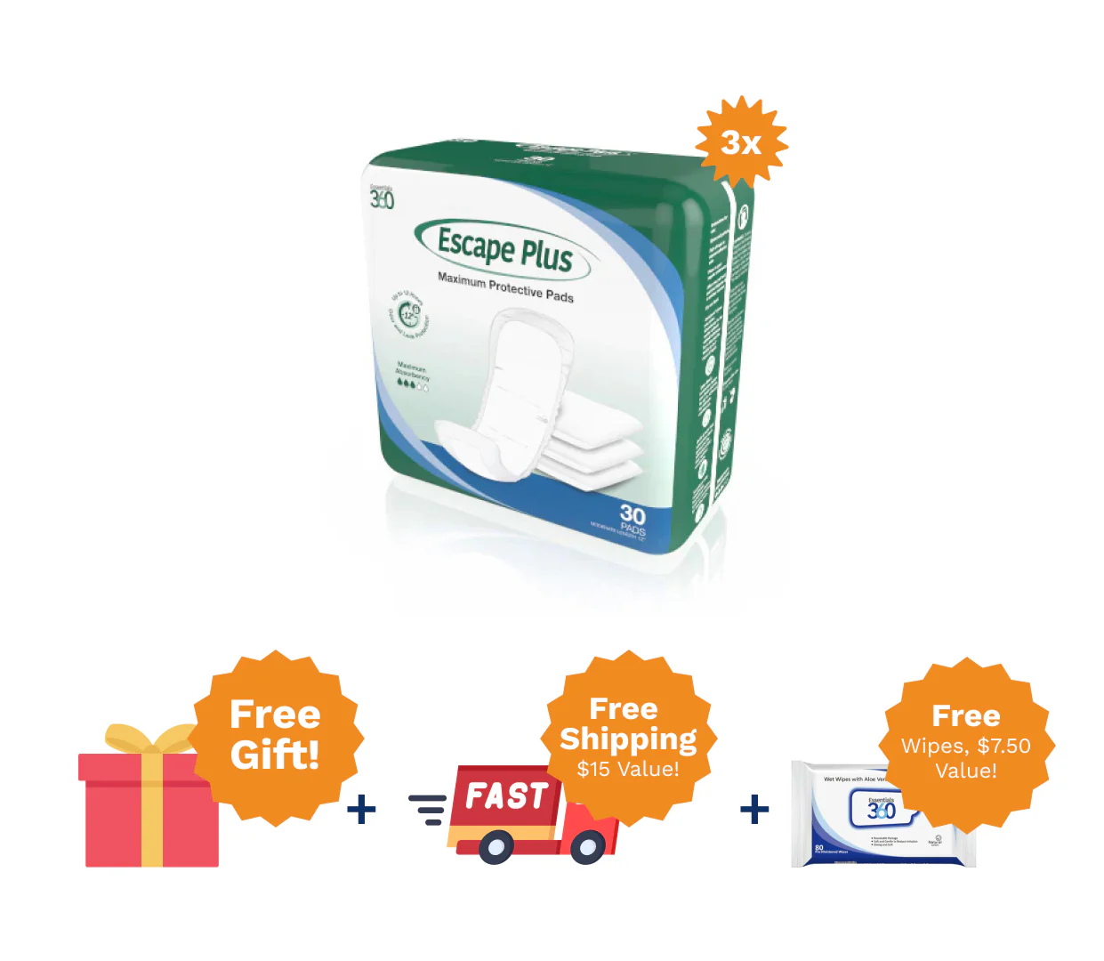 Escape Plus Bladder Protection Pads - Image 6