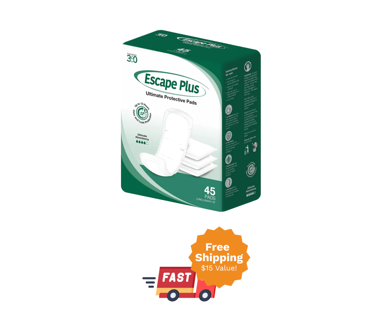 Escape Plus Bladder Protection Pads - Image 9